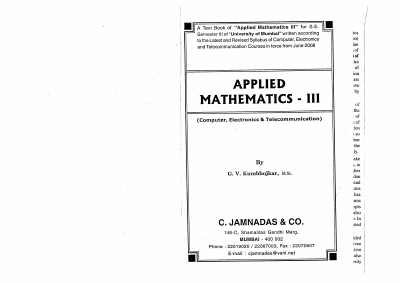 APPLIED MATHEMATICS III By G.V. KUMBHOJKAR.pdf